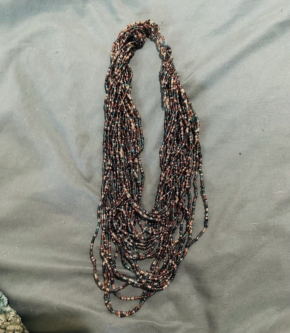 String Beaded Necklace Made In Mexico